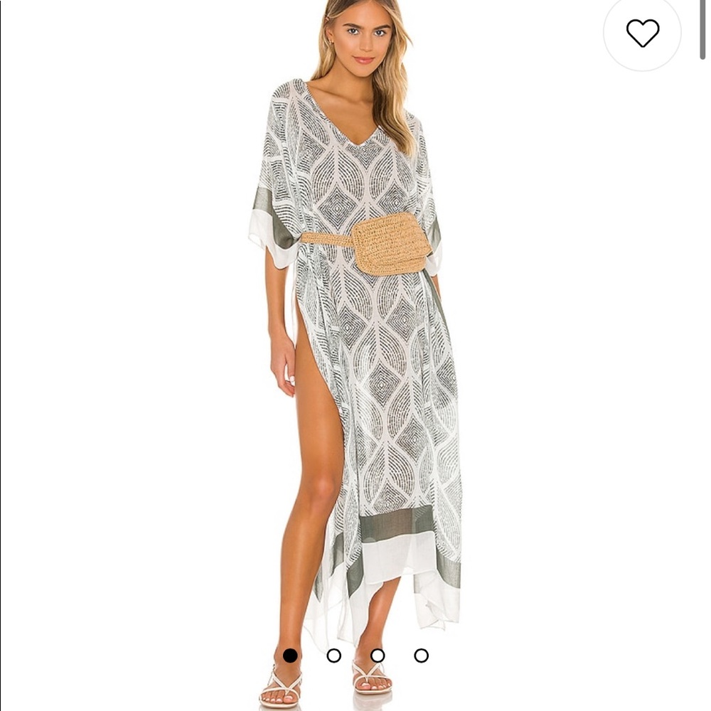 REVOLVE | Michael Stars Kate Caftan in Chalk - NWOT One size